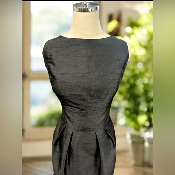 🔥 Alfred Sung Bow Back Sheath Cocktail Dress Size 14 - Picture 15 of 16